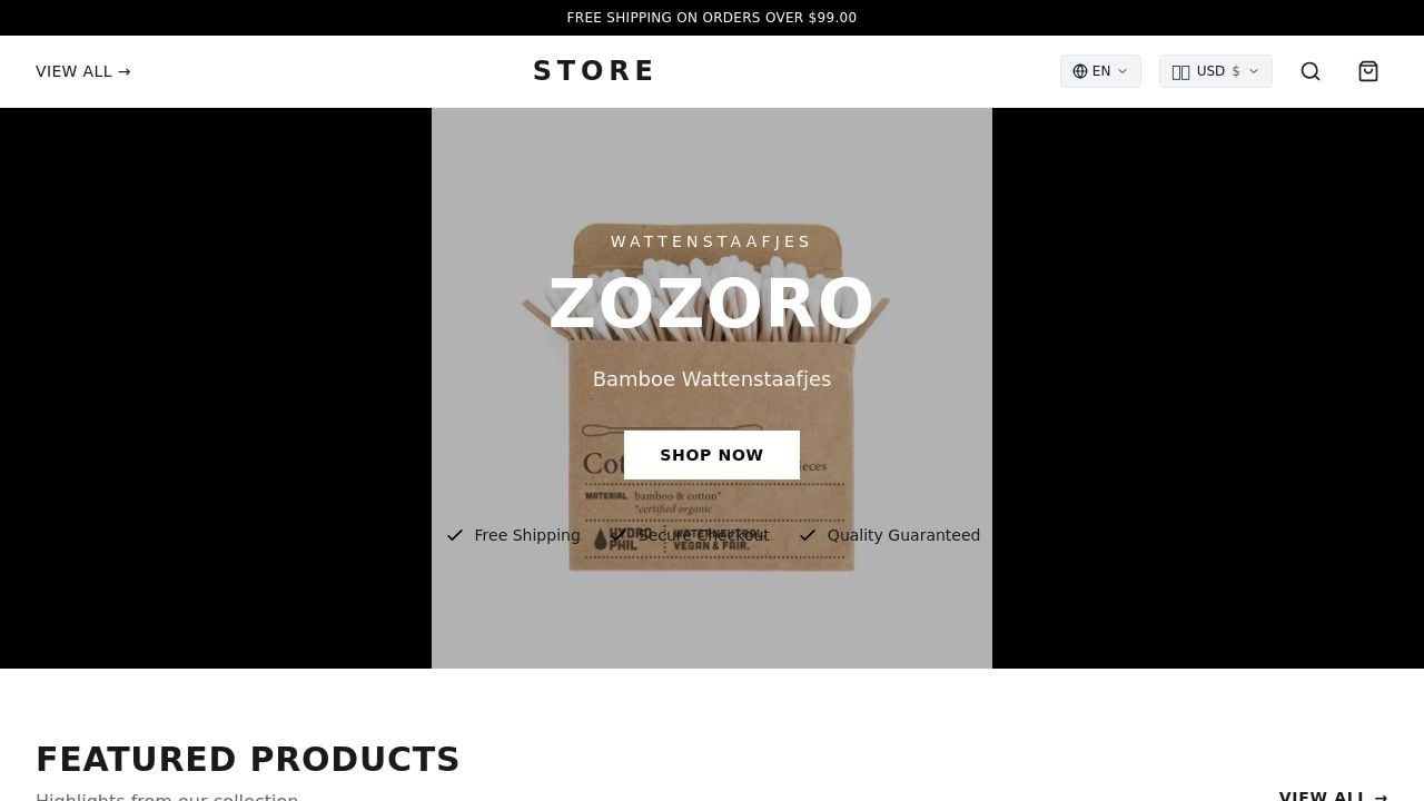 Screenshot of Zozoro.shop