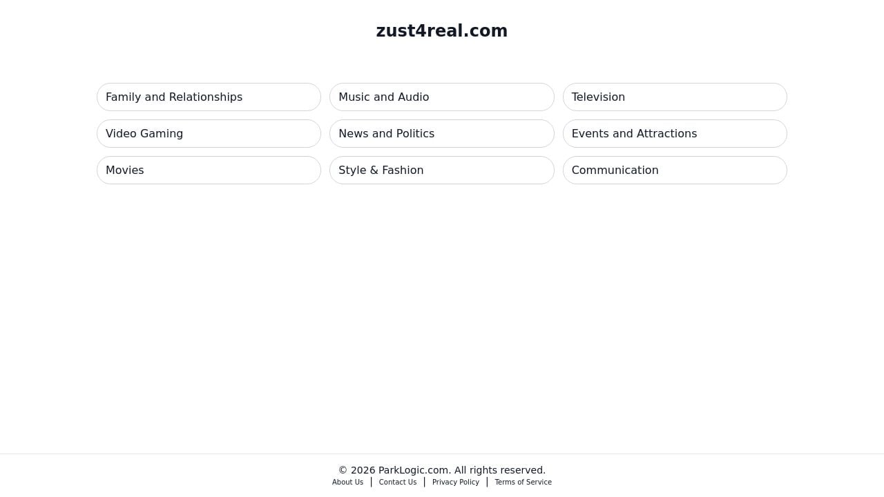 Screenshot of Zust4real.com