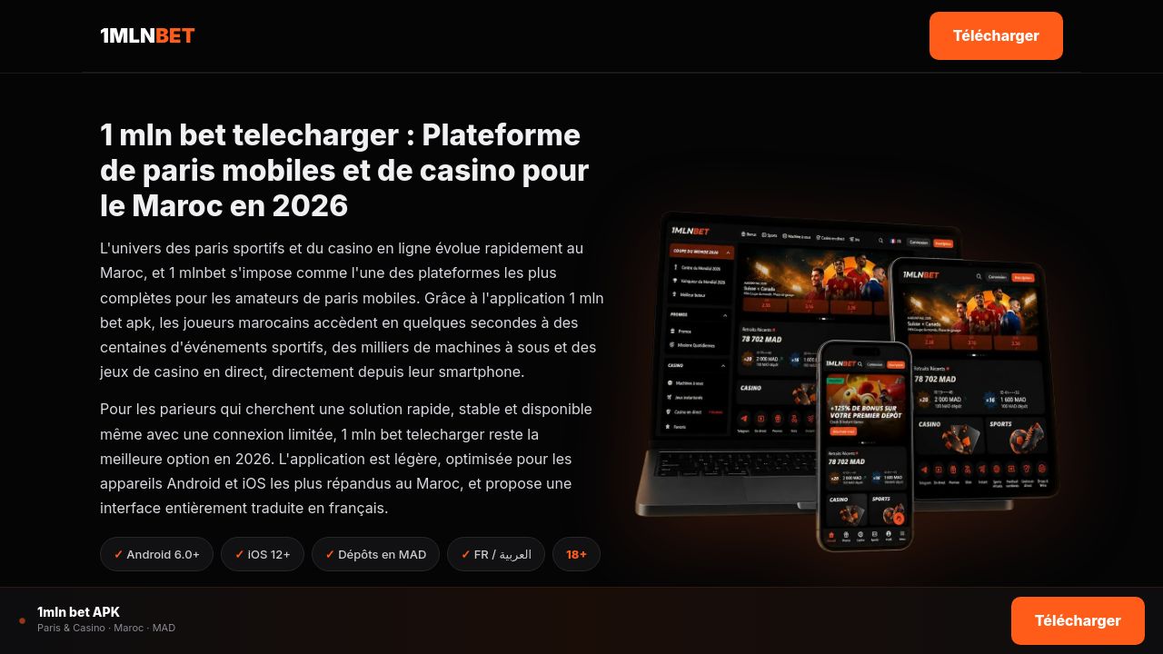 Screenshot of 1mlnbetapk.com