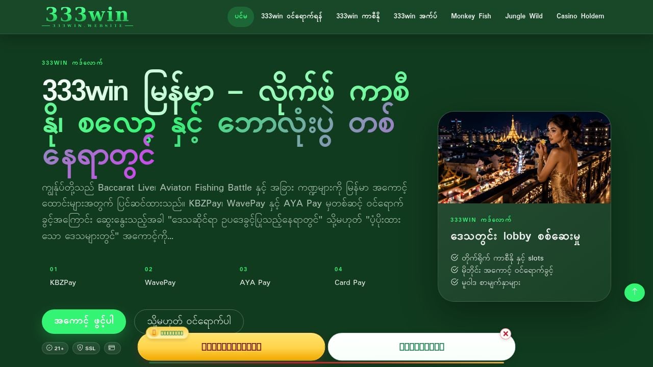 Screenshot of 333win.website