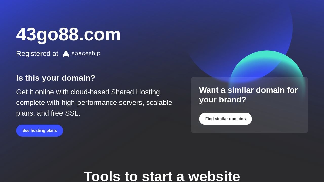 Screenshot of 43go88.com