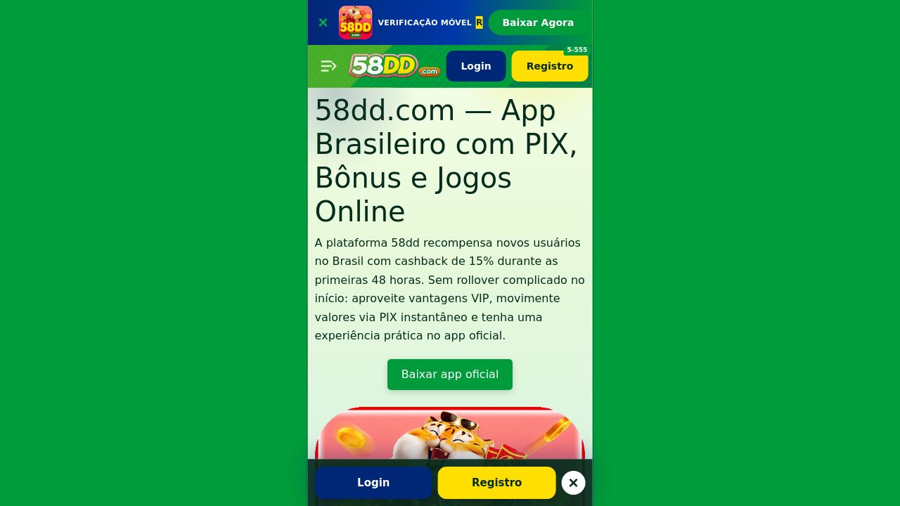 Screenshot of 58dd.com.br