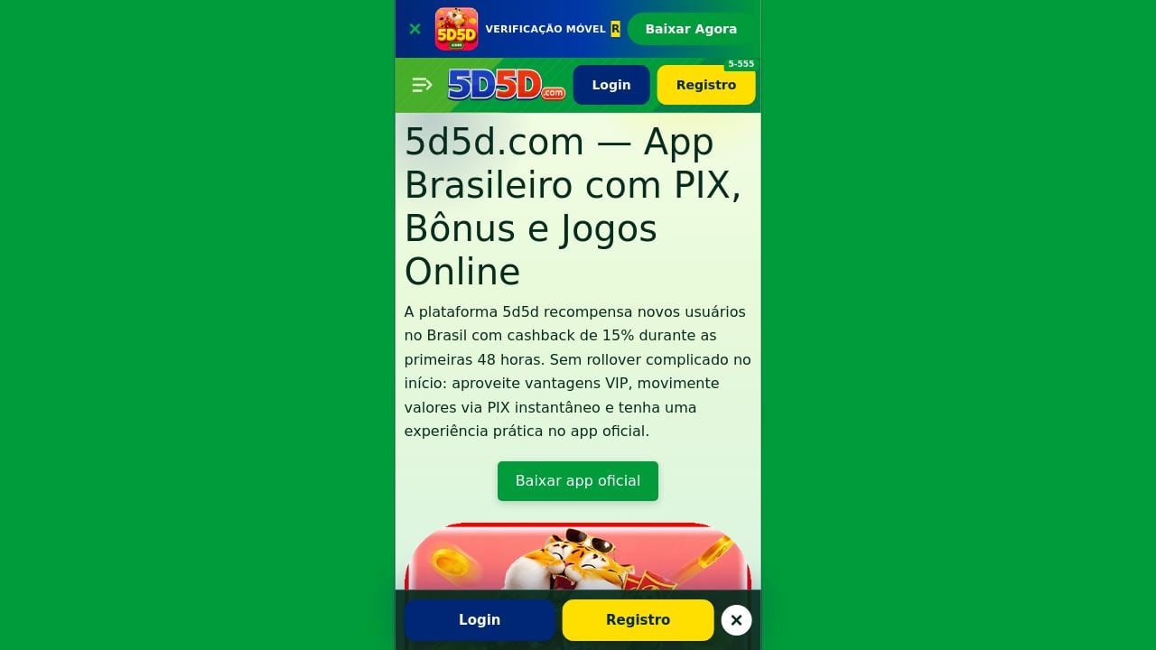 Screenshot of 5d5d.com.br