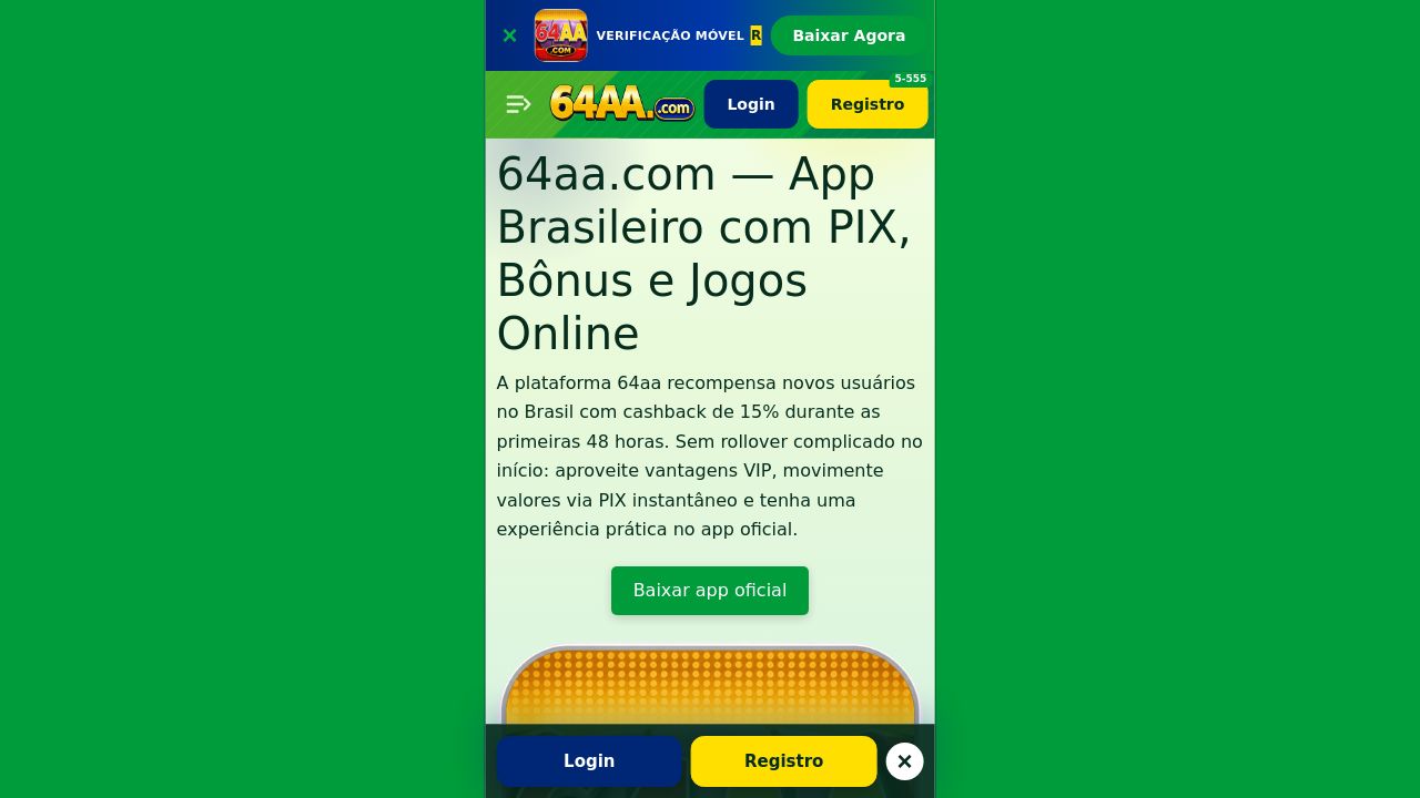 Screenshot of 64aa.com.br