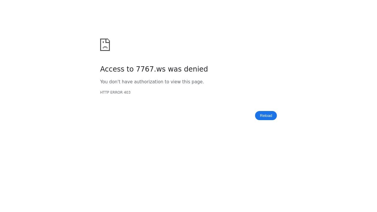 Screenshot of 7767.ws