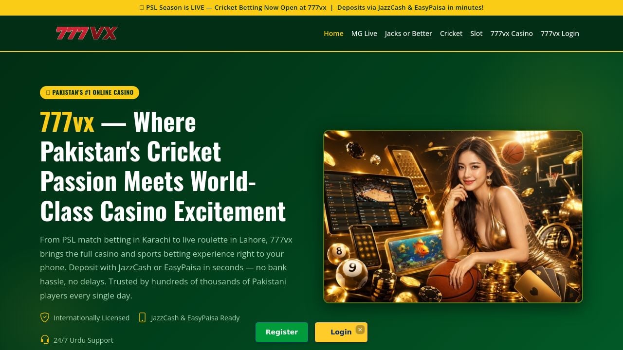 Screenshot of 777vx.org