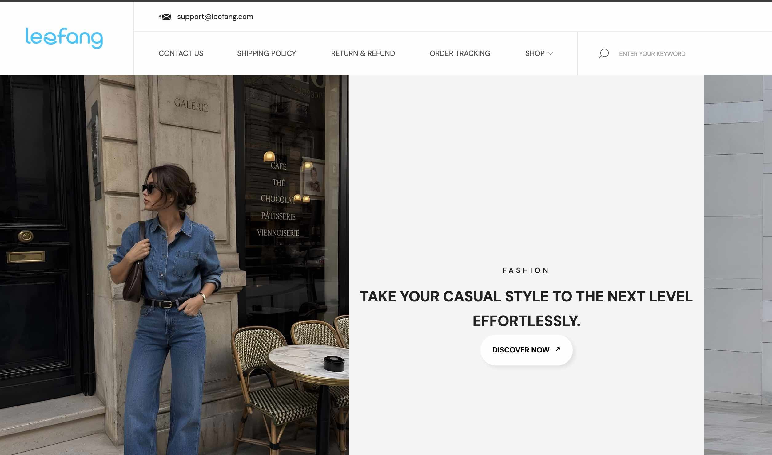 Leofang.com Review: Is Leofang Legit or a Scam Fashion Store? 1 Screenshot taken from Leofang website to show its wesite layout and content.