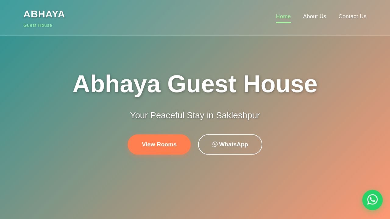 Screenshot of Abhayaguesthouse.property