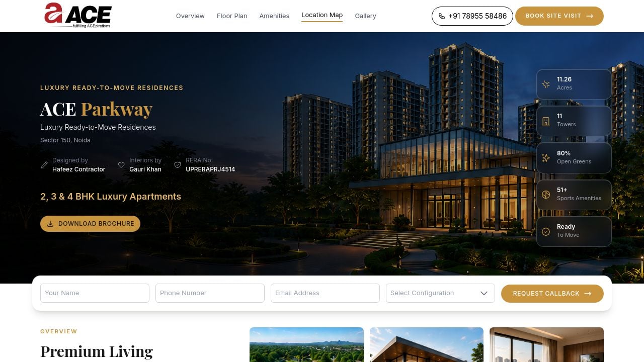 Screenshot of Aceprojectsnoida.com