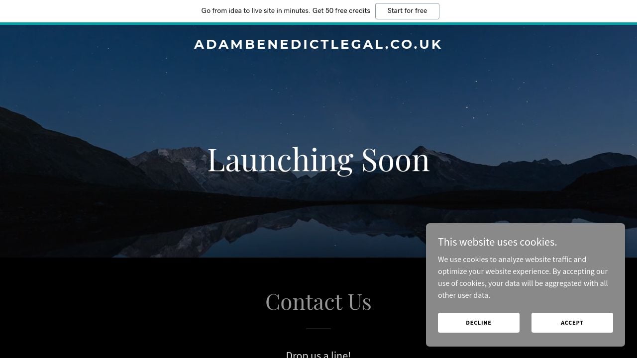 Screenshot of Adambenedictlegal.co.uk