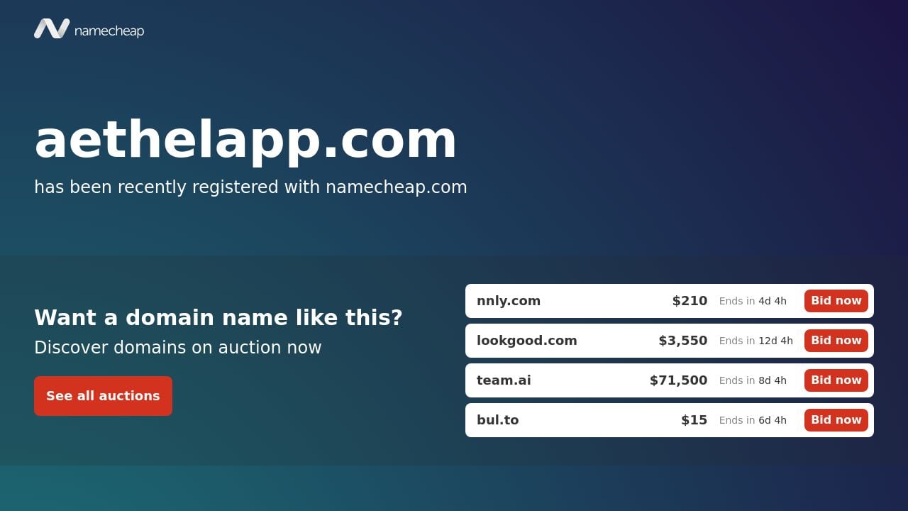 Screenshot of Aethelapp.com