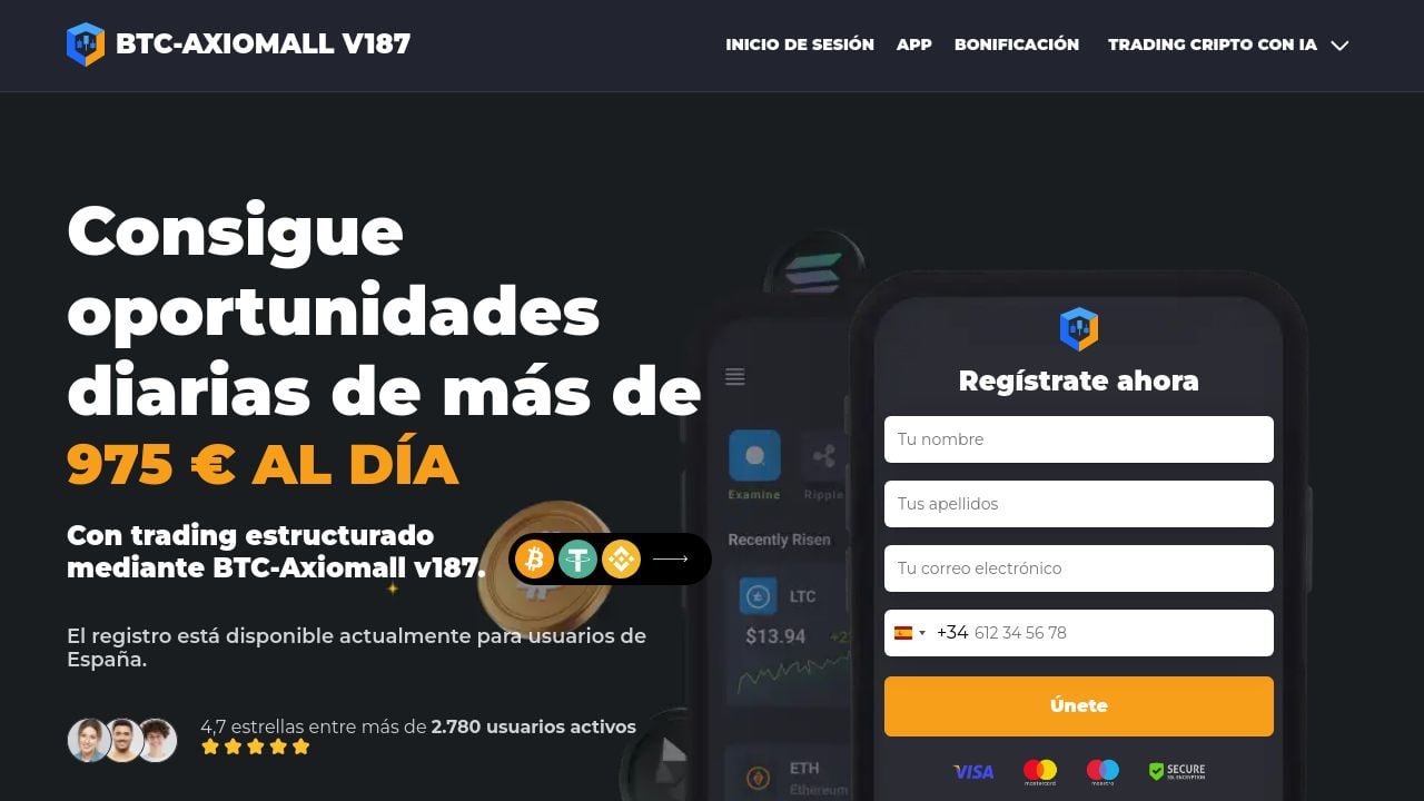 Screenshot of Ai-btcaxiomallv187.com