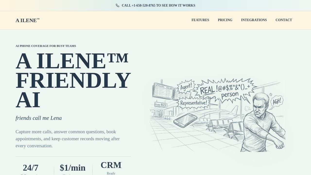 Screenshot of Ailenecsma.com