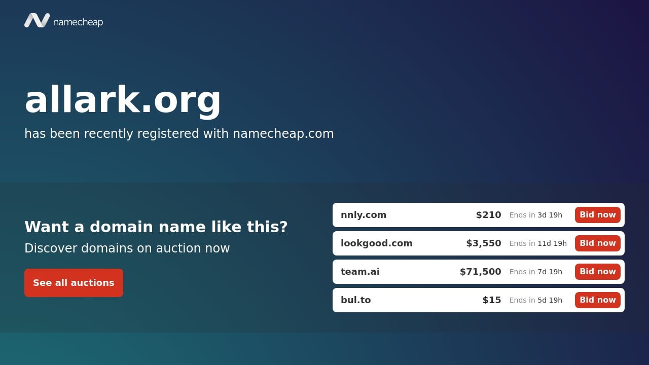 Screenshot of Allark.org