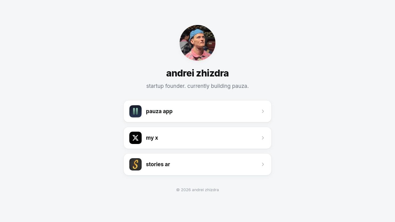 Screenshot of Andreizhizdra.com