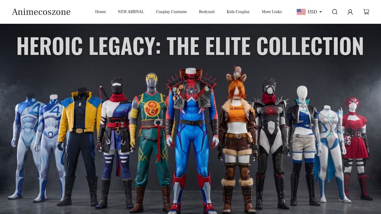 Screenshot of Animecoszone.com