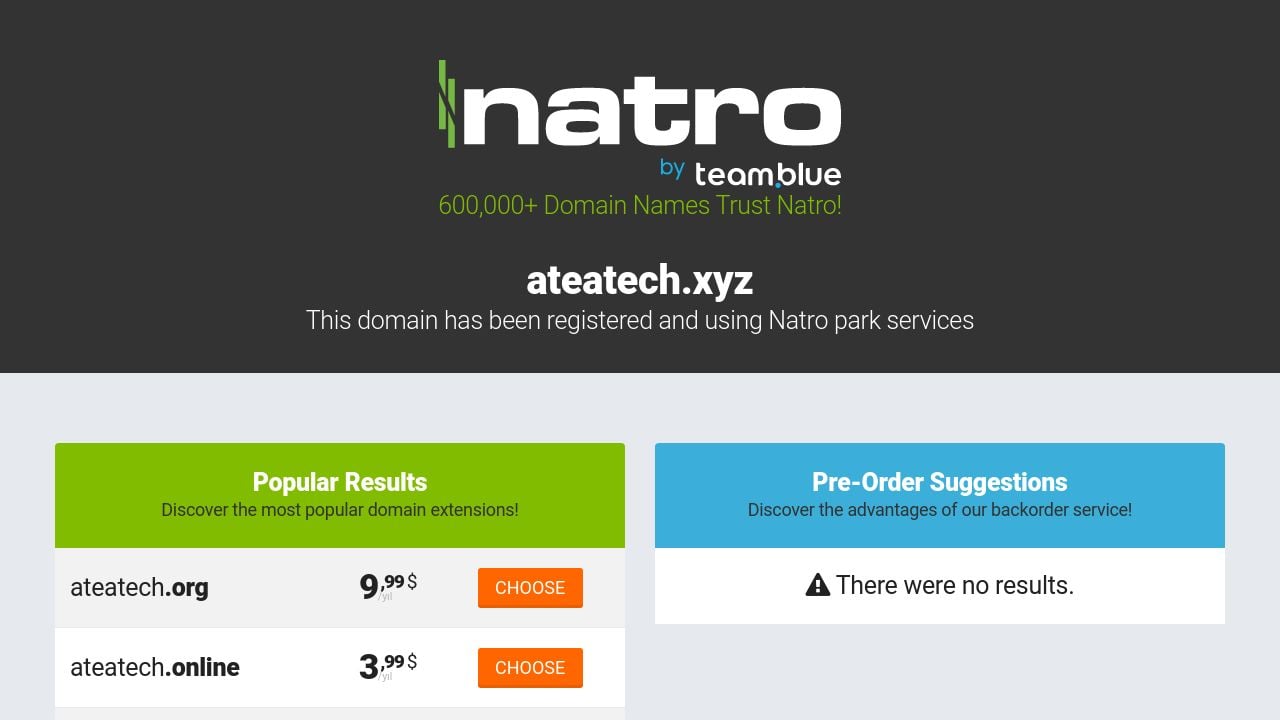 Screenshot of Ateatech.xyz