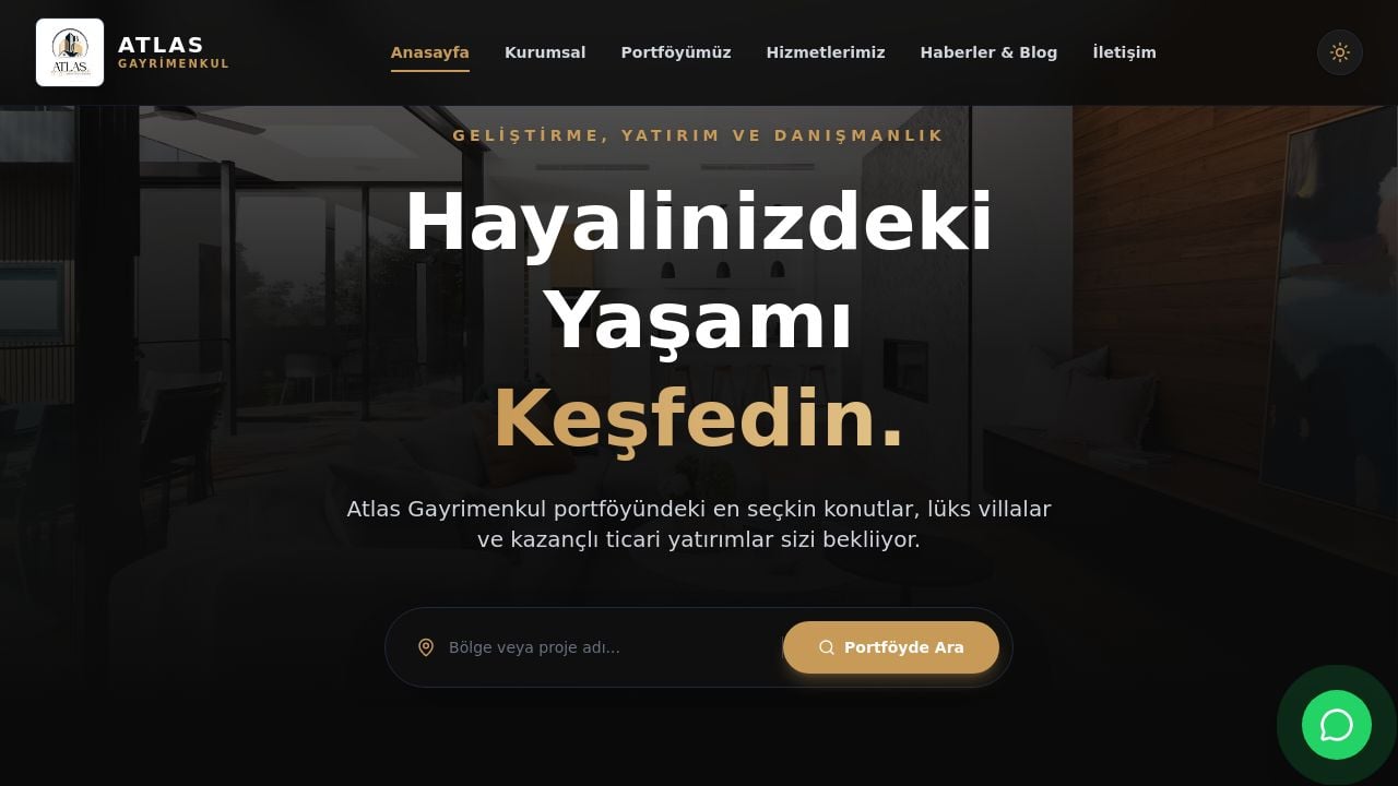 Screenshot of Atlasyatirimgayrimenkul.com