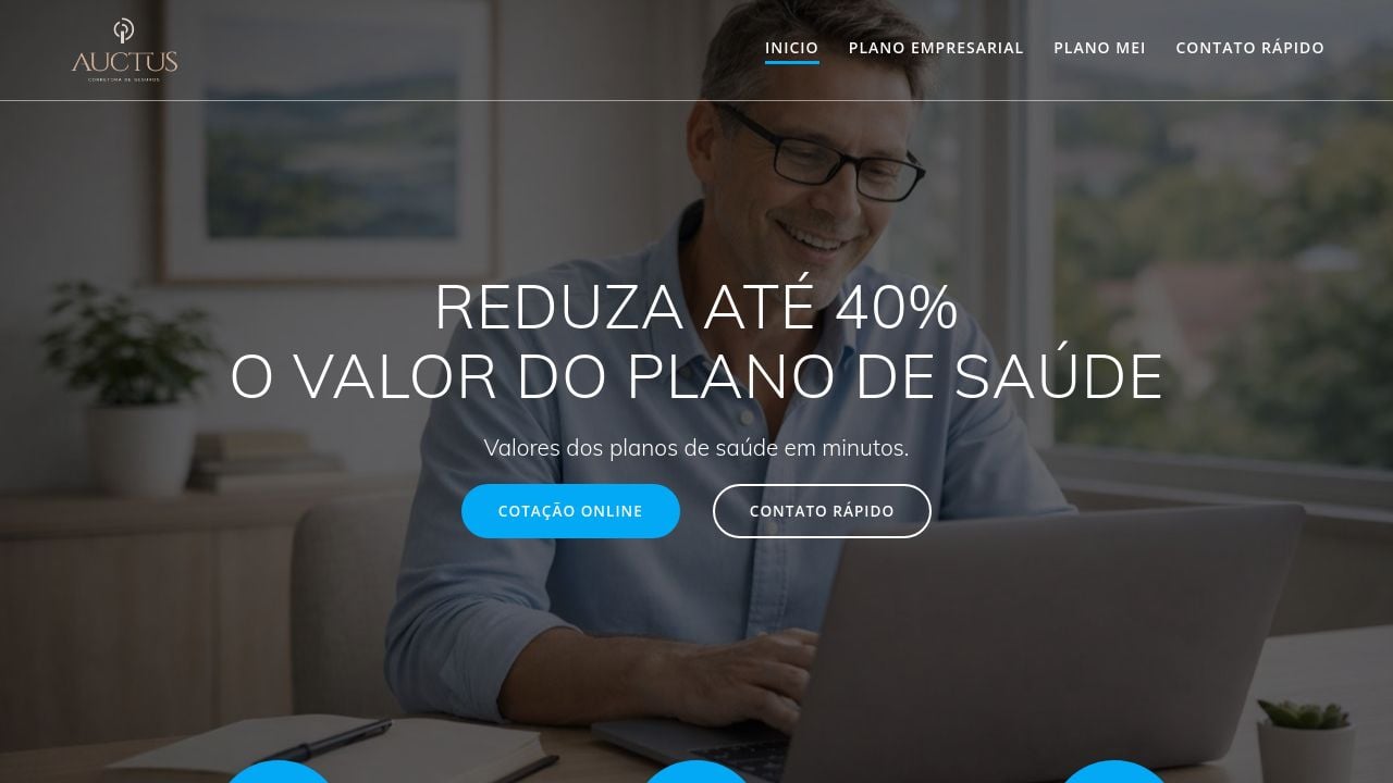 Screenshot of Auctusplanodesaudeempresa.com.br