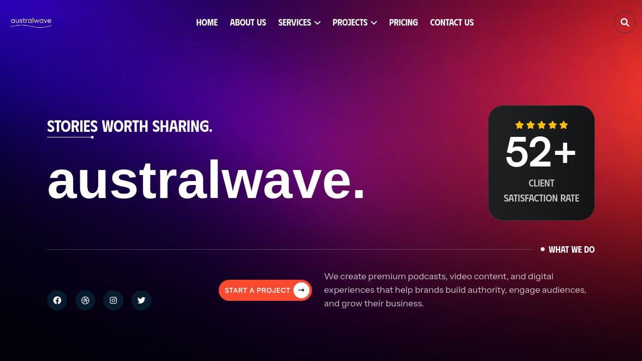 Screenshot of Australwave.com