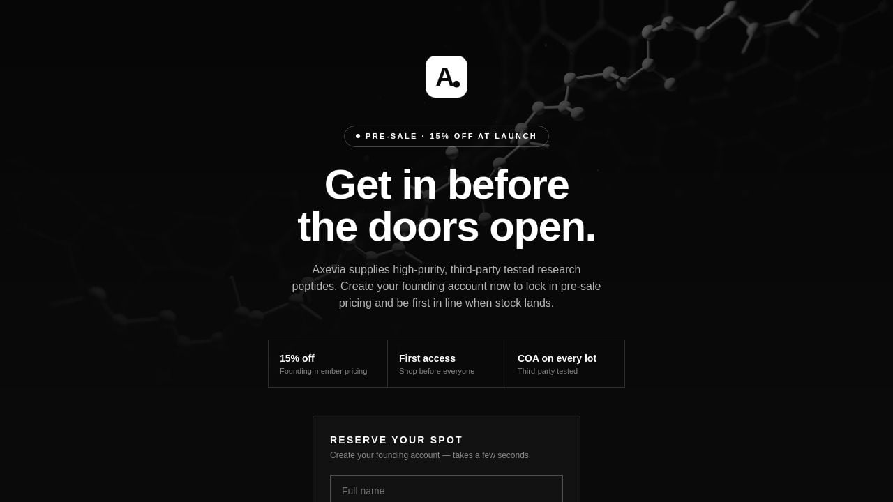 Screenshot of Axevia.co