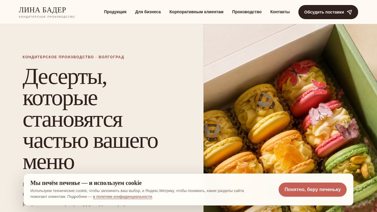 Screenshot of Baderlina.ru