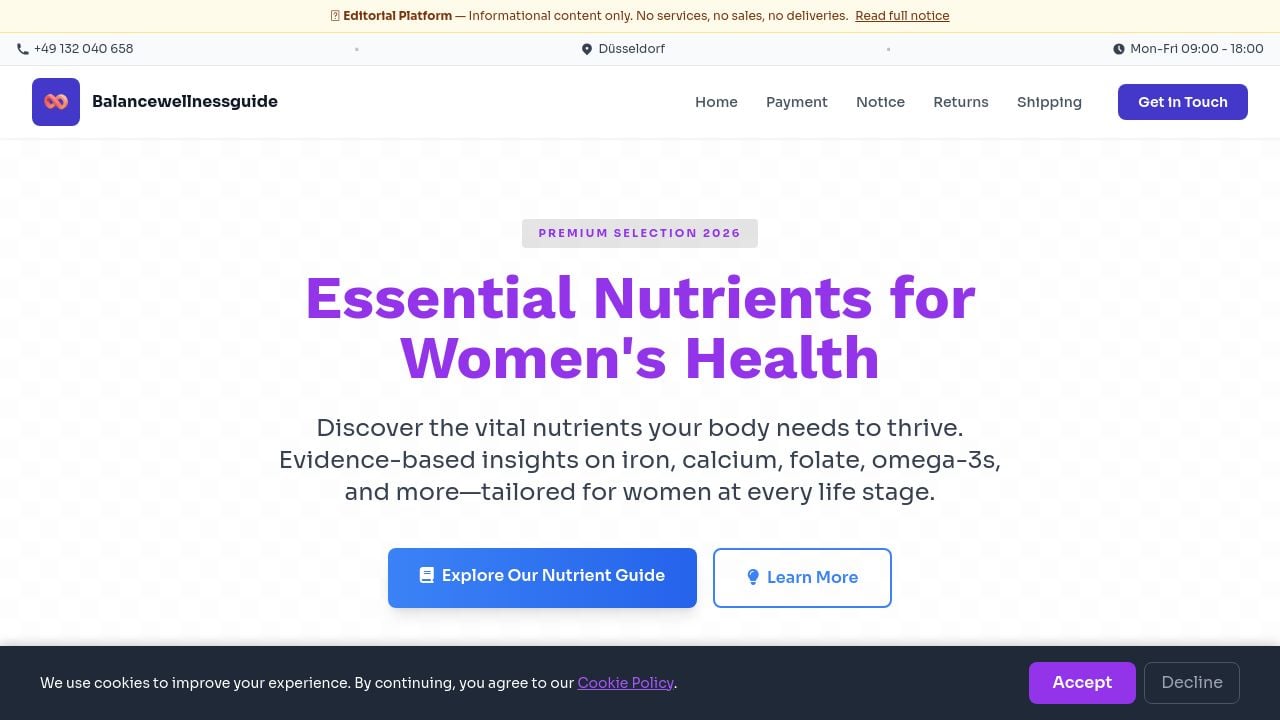 Screenshot of Balancewellnessguide.info