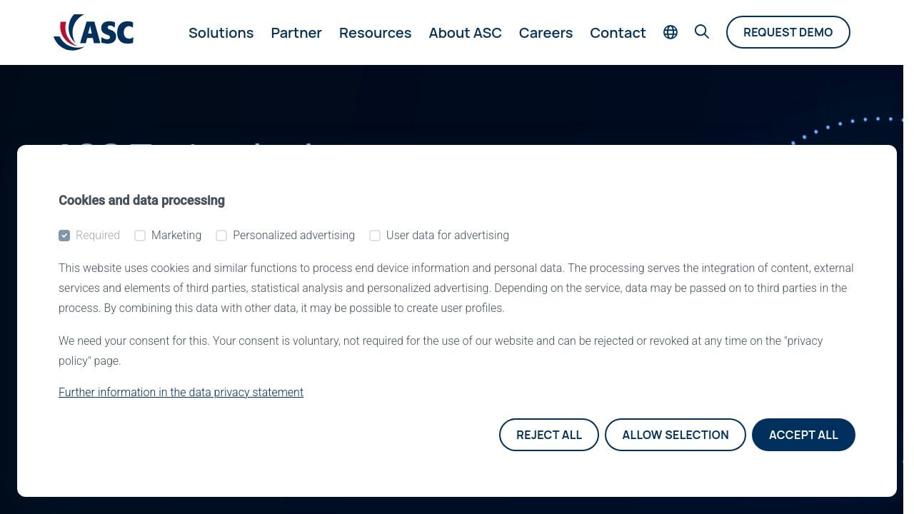 Screenshot of Bankingasctech.com