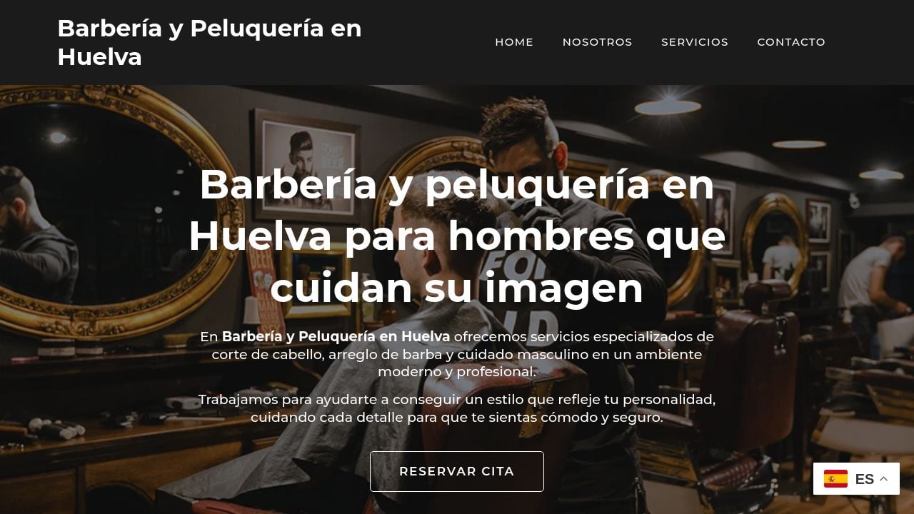 Screenshot of Barberiaypeluqueria-huelva.com
