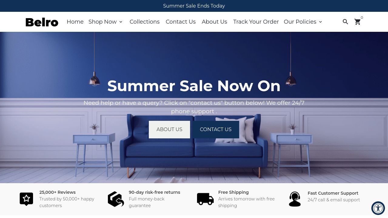 Screenshot of Belroshop.com