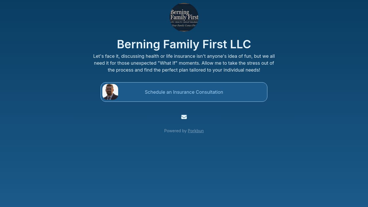Screenshot of Berningfamilyfirst.com