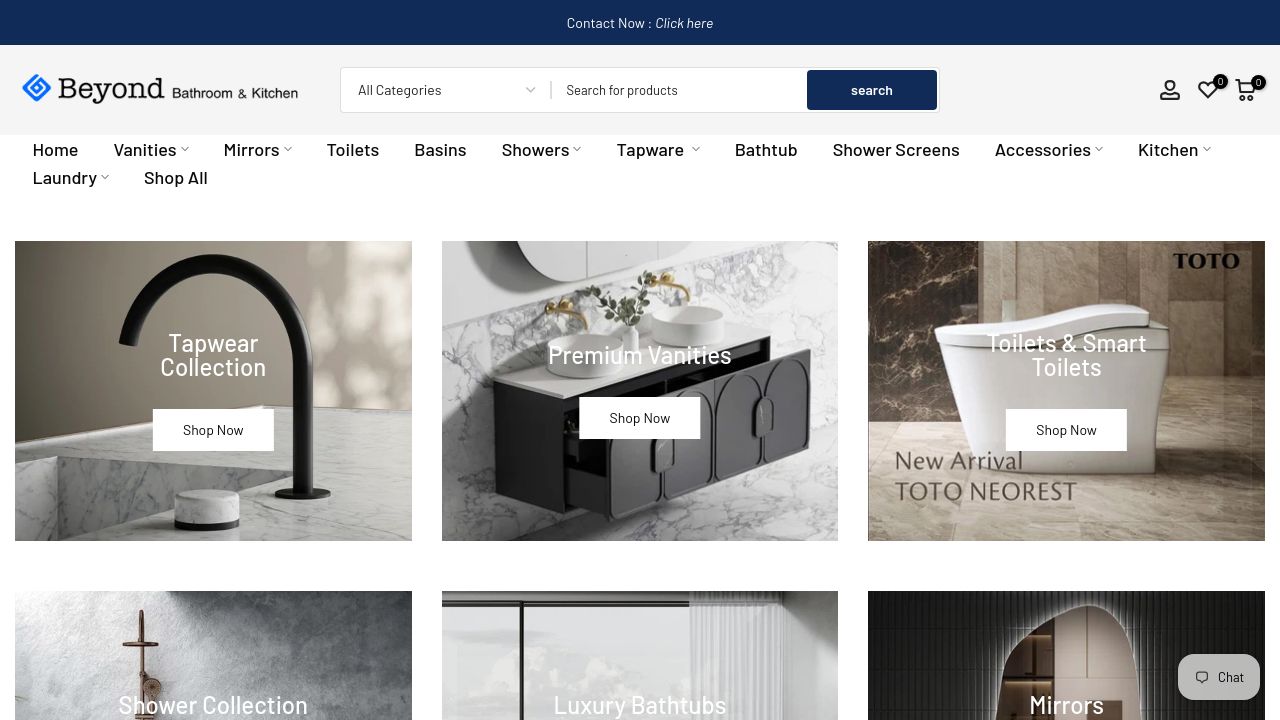 Screenshot of Beyondbathkitchen.com