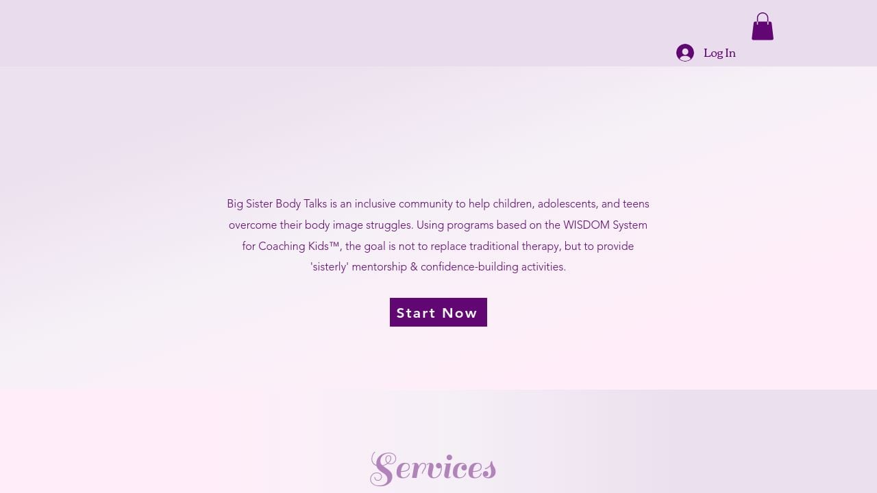 Screenshot of Bigsisterbodytalks.com