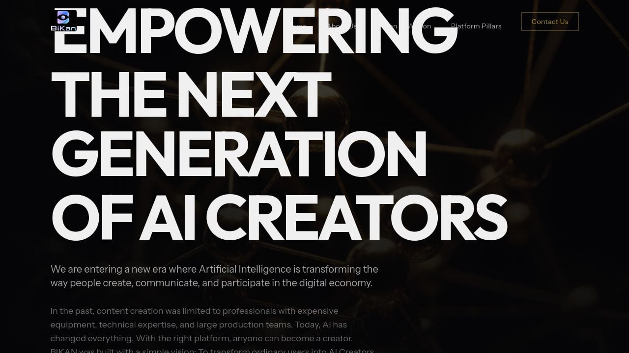 Screenshot of Bikan.ai