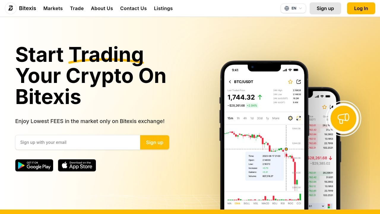 Screenshot of Bitexis.com