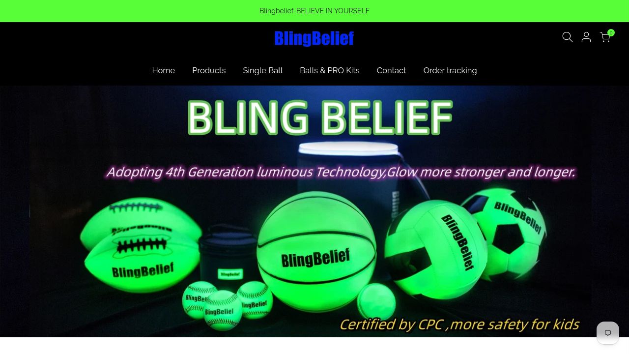 Screenshot of Blingbelief.com