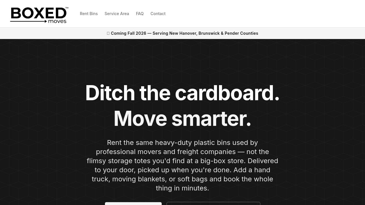 Screenshot of Boxedmove.com