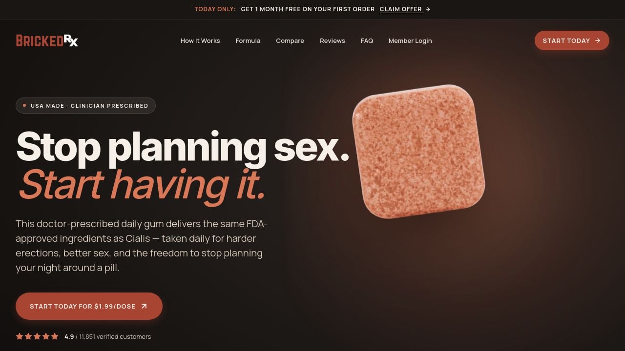 Screenshot of Brickedrx.com