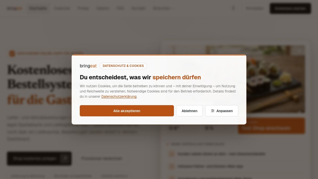 Screenshot of Bringeat.de