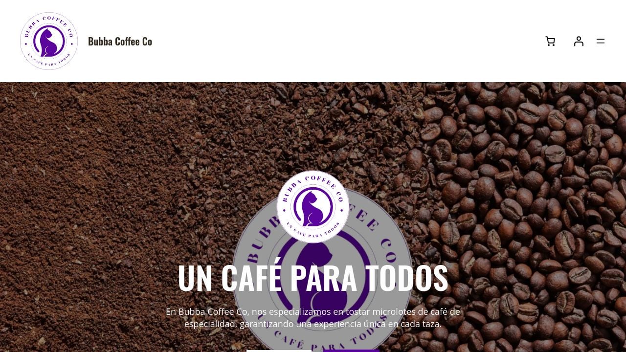 Screenshot of Bubbacoffee.online