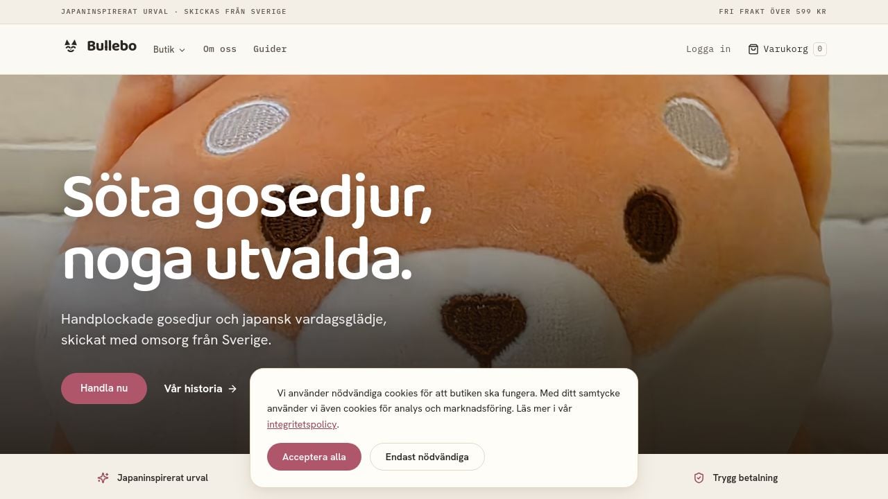 Screenshot of Bullebo.com