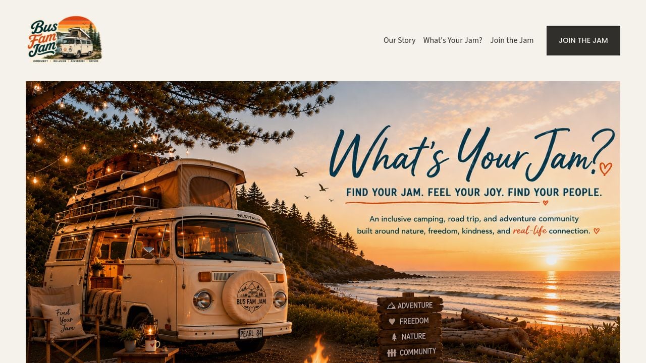 Screenshot of Busfamjam.com