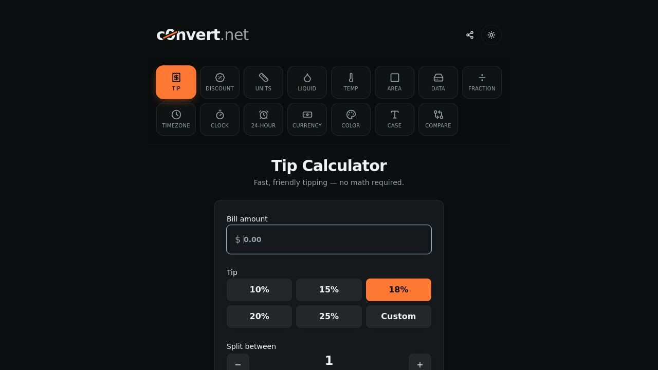 Screenshot of C0nvert.net