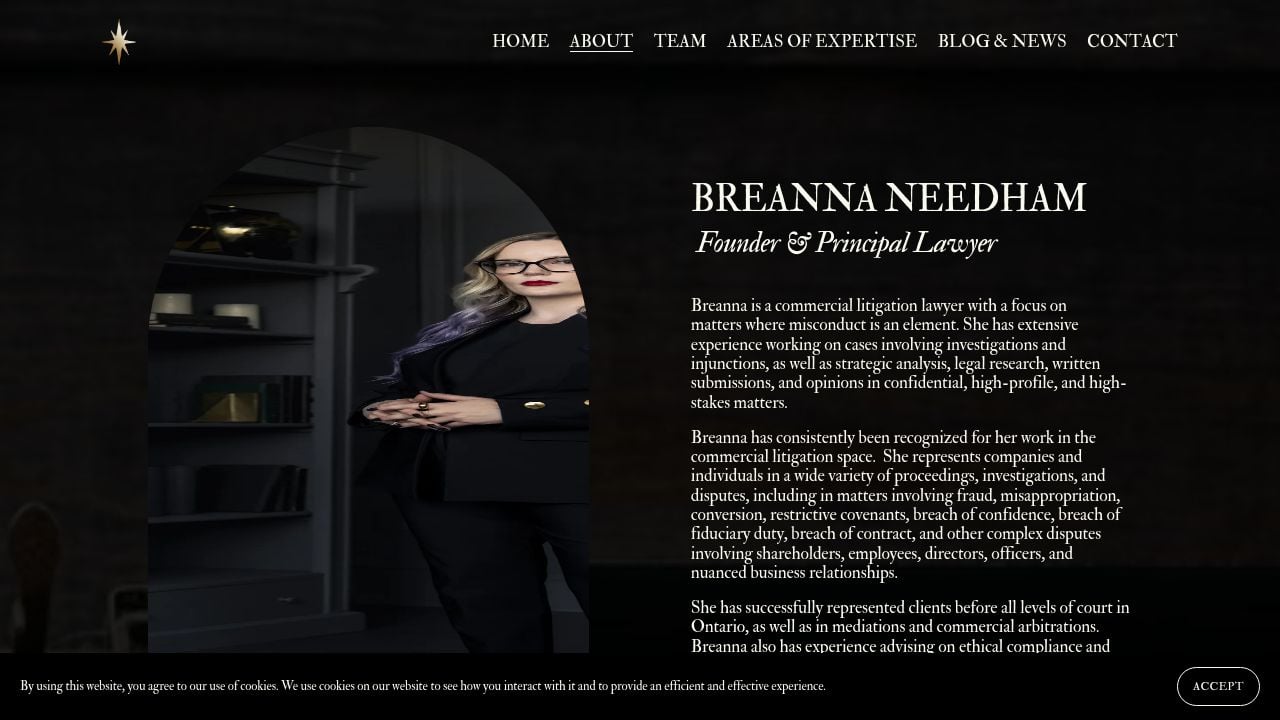 Screenshot of Canadafraudlawyer.com