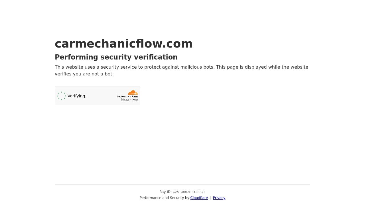 Screenshot of Carmechanicflow.com