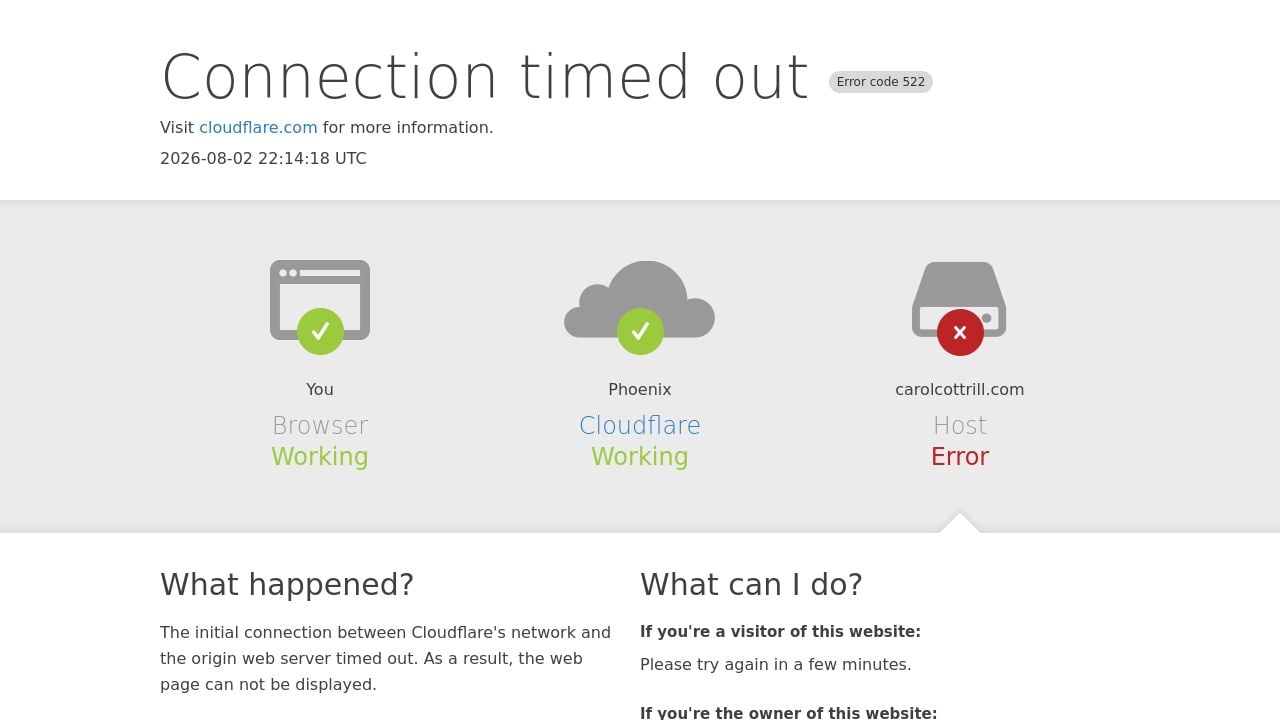 Screenshot of Carolcottrill.com
