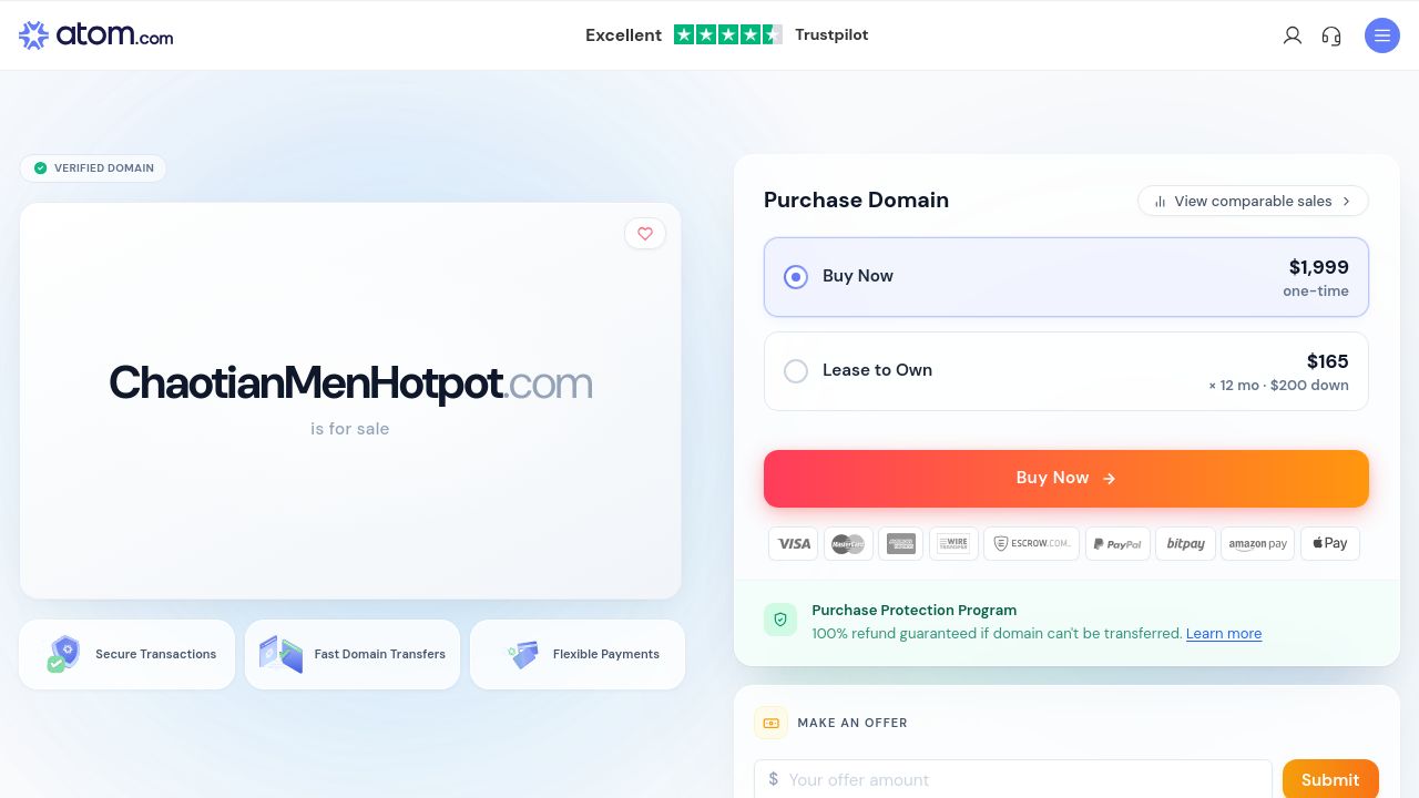Screenshot of Chaotianmenhotpot.com