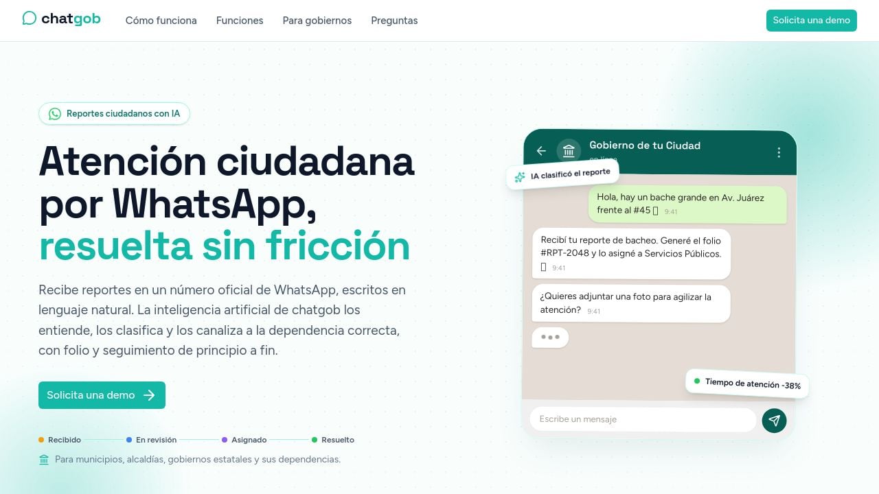 Screenshot of Chatgob.com