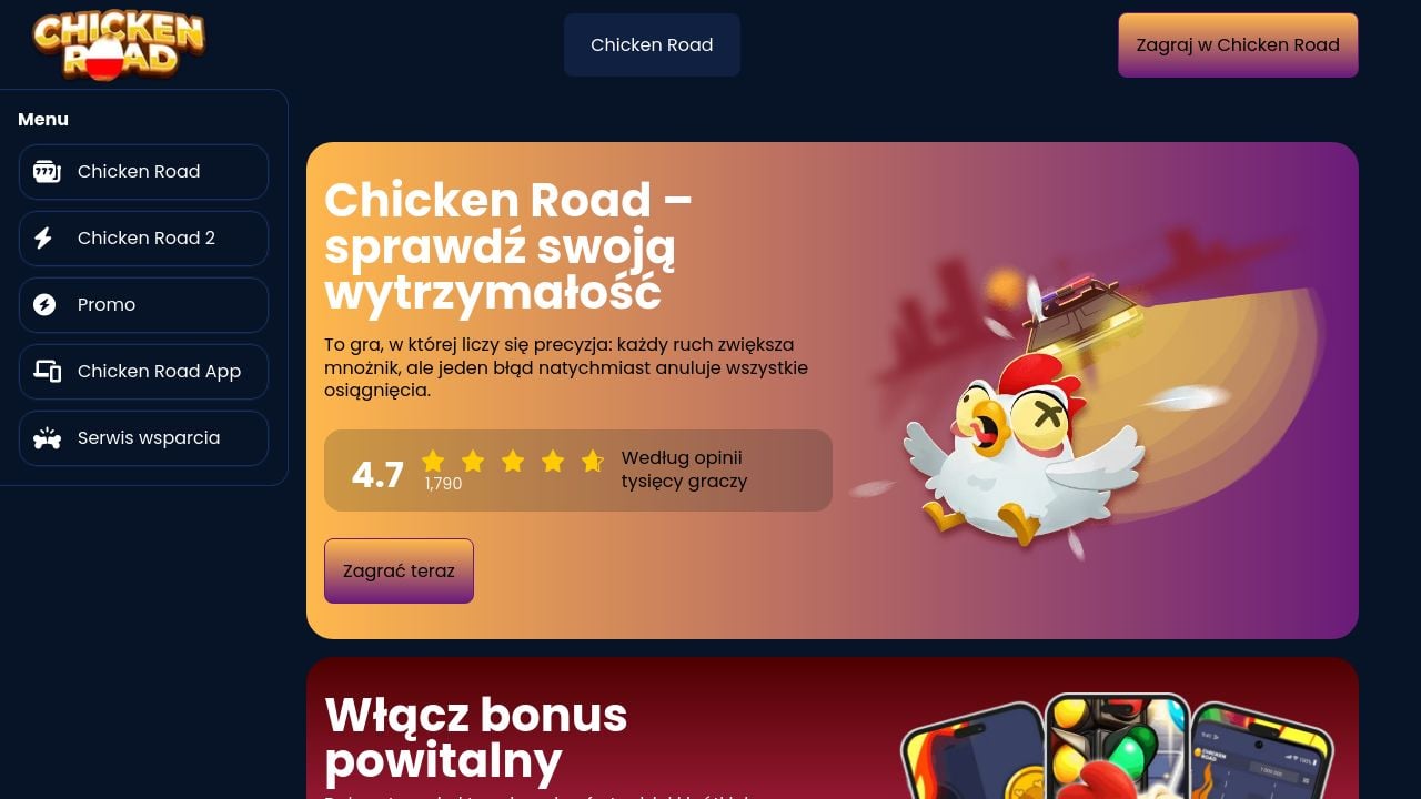 Screenshot of Chicken-road-logowanie.pl