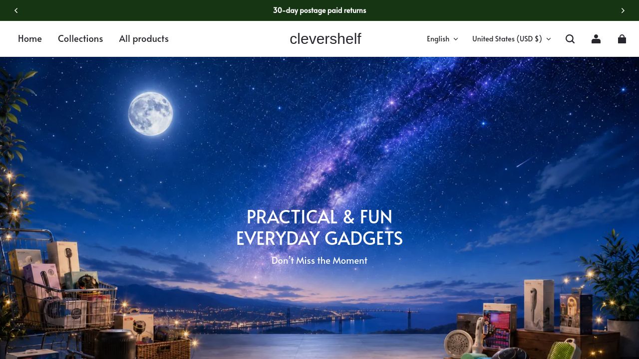 Screenshot of Clevershelf.co